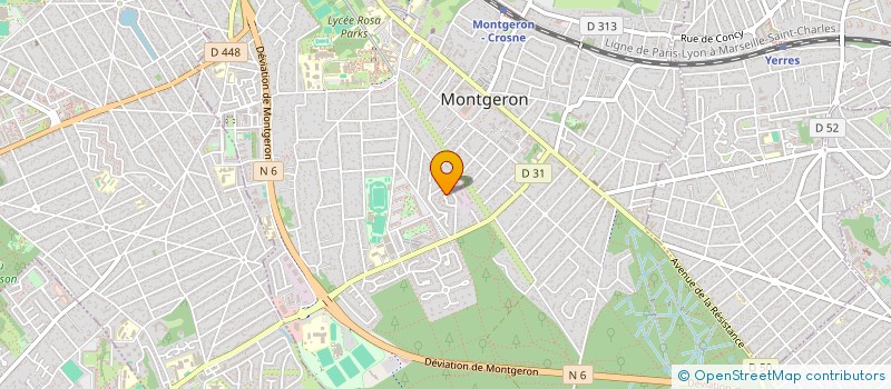 localisation de l'entreprise MONSIEUR ASHVAR ABDOUL HAIME  MONTGERON