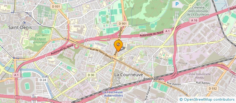 localisation de l'entreprise MONSIEUR ASIF KHAN à LA COURNEUVE