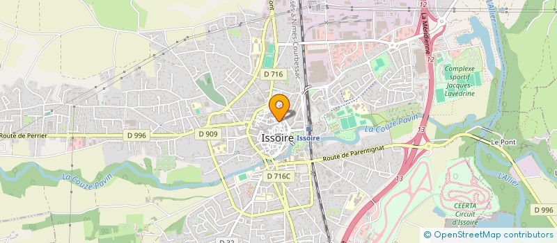 localisation de l'entreprise MONSIEUR ASIF NASSERI  ISSOIRE