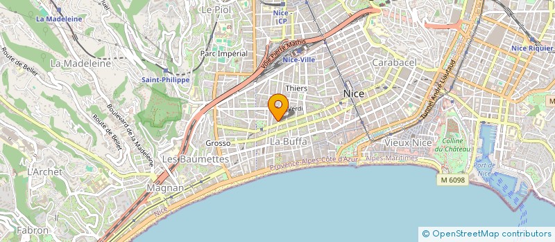 localisation de l'entreprise MONSIEUR ASKANDER CHAOULI  NICE