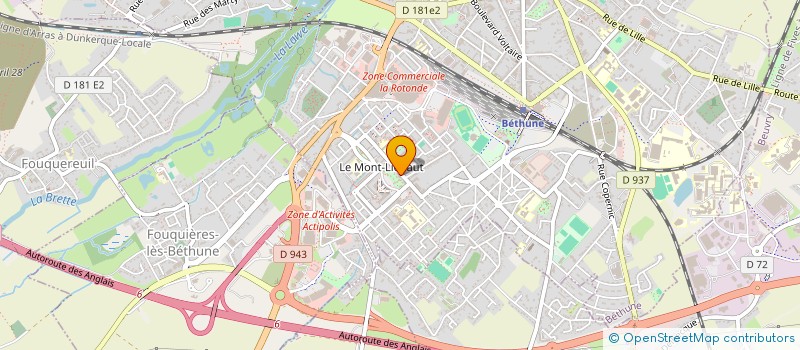 localisation de l'entreprise MONSIEUR ASLAM MOHAMMADI  BETHUNE