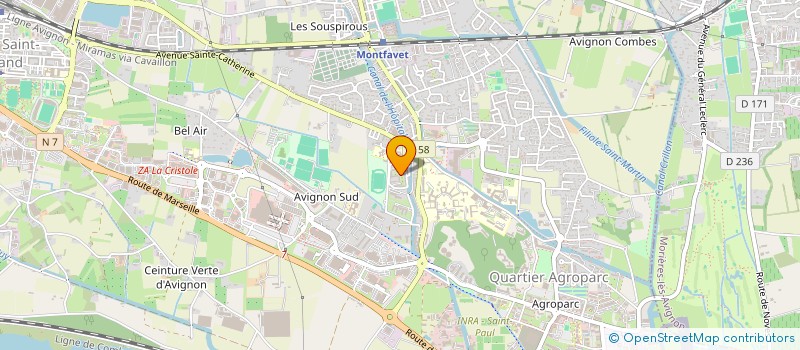 localisation de l'entreprise MONSIEUR ASLAN SOULEYMANOV  AVIGNON