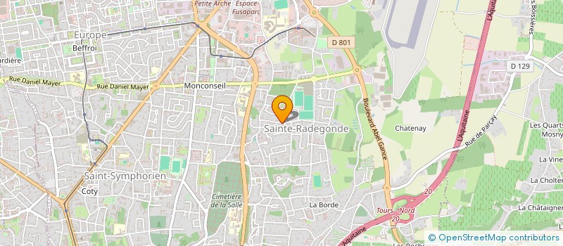 localisation de l'entreprise MONSIEUR ASMEROM ELIAS BERHE  TOURS