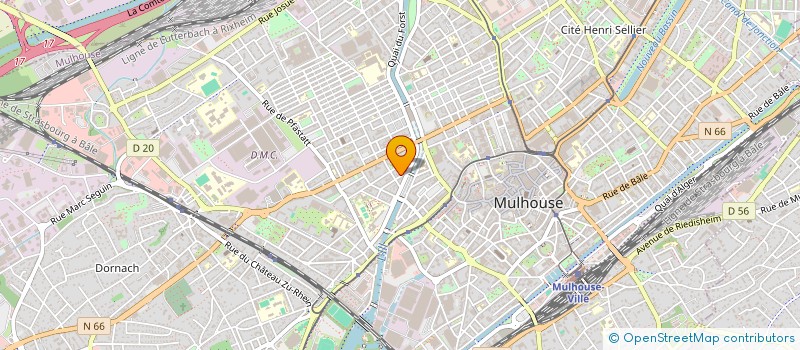 localisation de l'entreprise MONSIEUR ASMIR OMEROVIC  MULHOUSE