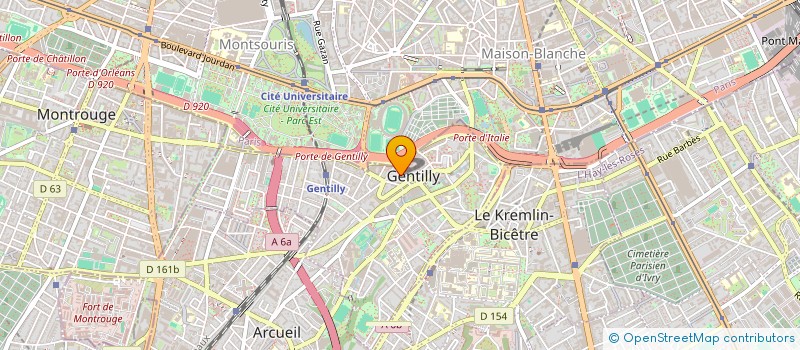 localisation de l'entreprise MONSIEUR ASSAD KUTEKHEIL à GENTILLY
