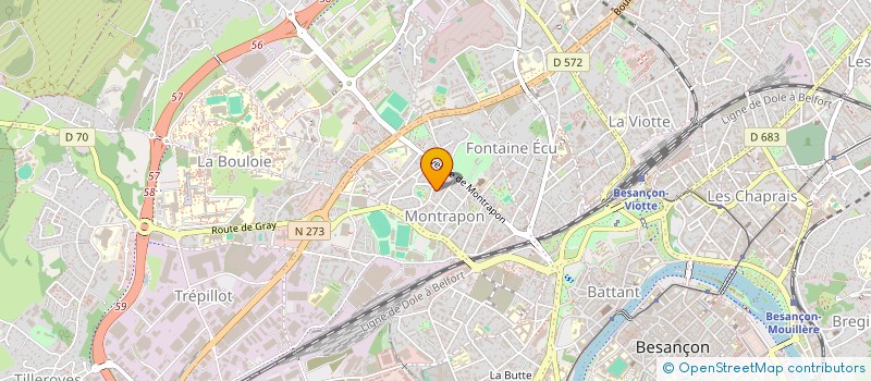 localisation de l'entreprise MONSIEUR ASSADULLAH NAZARI  BESANCON