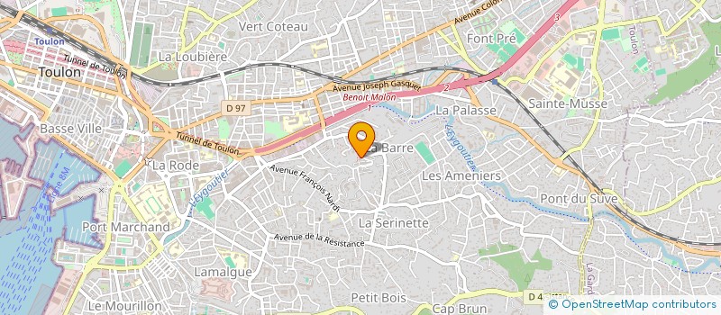 localisation de l'entreprise MONSIEUR ASSAM AICHE  TOULON