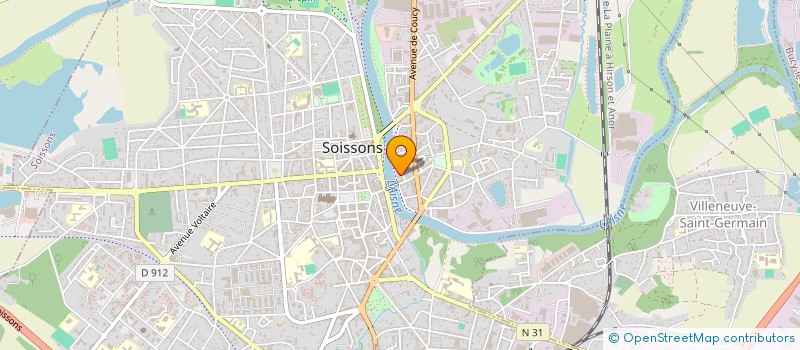 localisation de l'entreprise MONSIEUR ASSAMOI AMON  SOISSONS