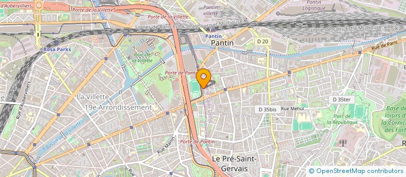 localisation de l'entreprise MONSIEUR ASSAN DIOMANDE à PANTIN