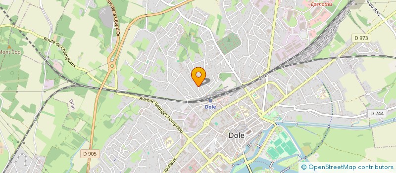 localisation de l'entreprise MONSIEUR ASSANE NDIAYE à DOLE