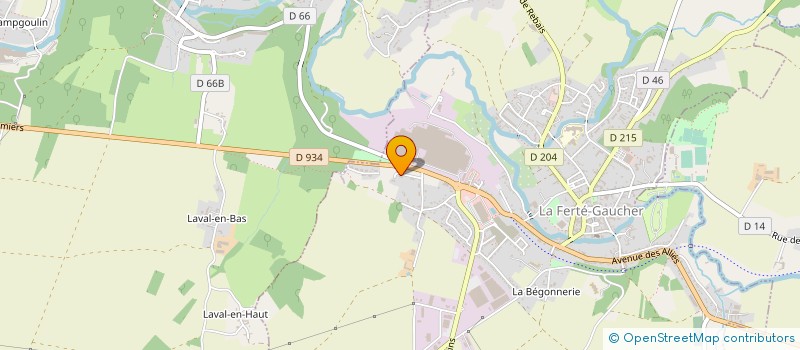 localisation de l'entreprise MONSIEUR ASSANE OUSSEYNE  LA FERTE-GAUCHER