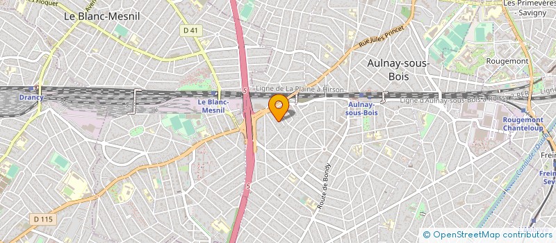 localisation de l'entreprise MONSIEUR ASSANE SINABA à AULNAY-SOUS-BOIS