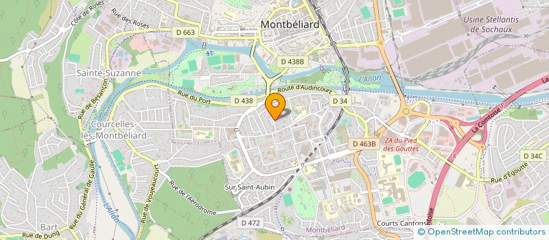 localisation de l'entreprise MONSIEUR ASTON MUTABAZI à MONTBELIARD