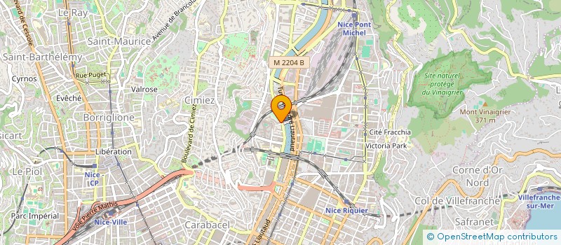 localisation de l'entreprise MONSIEUR ASTRIT HIZMAJ à NICE