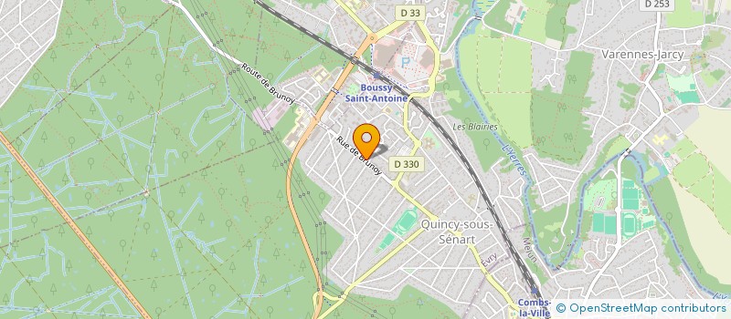 localisation de l'entreprise MONSIEUR ASWAD NZEYIDIO  QUINCY-SOUS-SENART