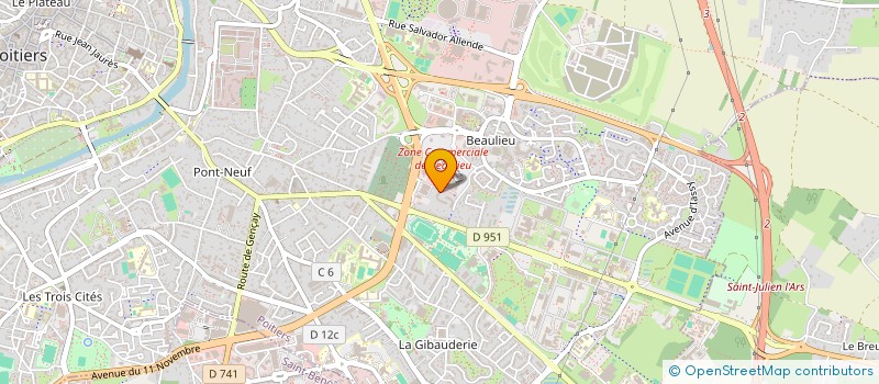 localisation de l'entreprise MONSIEUR ATAKLTI TEKA HADGU  POITIERS