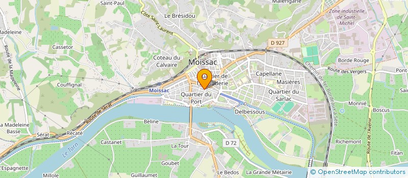 localisation de l'entreprise MONSIEUR ATANAS GEORGIEV  MOISSAC