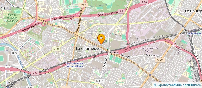 localisation de l'entreprise MONSIEUR ATAUR RAHMAN à LA COURNEUVE