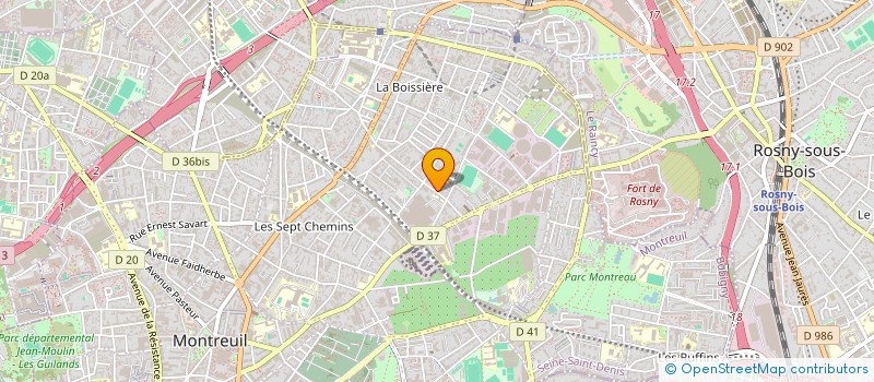localisation de l'entreprise MONSIEUR ATAYI MANSILLA à MONTREUIL