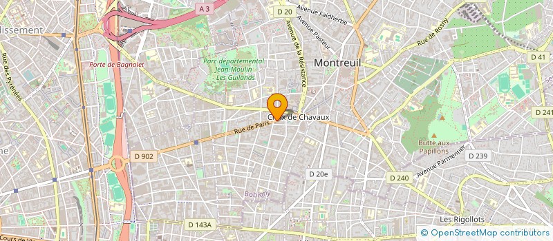 localisation de l'entreprise MONSIEUR ATEF ABDELSATAR REZQ à MONTREUIL