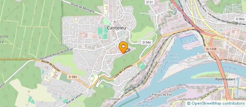 localisation de l'entreprise MONSIEUR ATEF ALOUI  CANTELEU