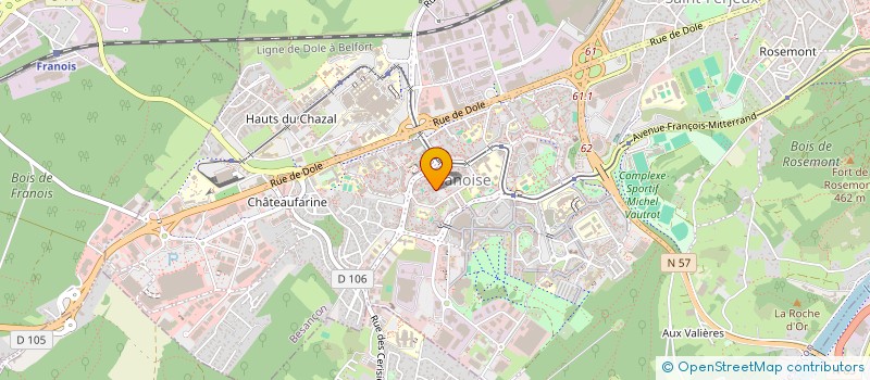 localisation de l'entreprise MONSIEUR ATEF BOUKHATEM  BESANCON