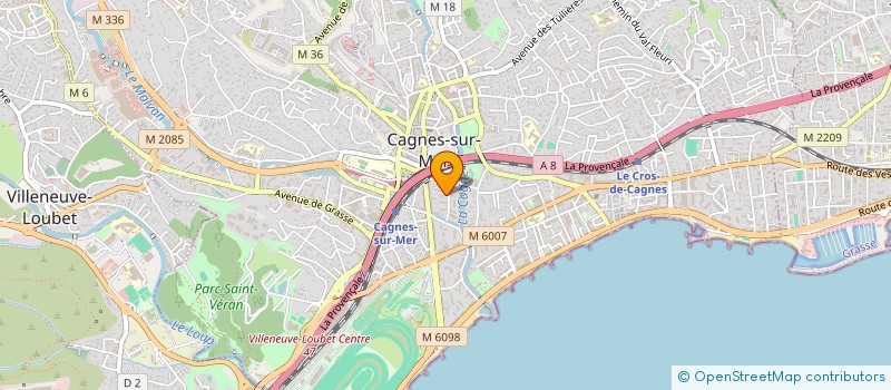localisation de l'entreprise MONSIEUR ATEF FERCHICHI à CAGNES SUR MER
