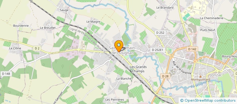 localisation de l'entreprise MONSIEUR ATEF HTIWECH  SAINT-GERMAIN-DE-LUSIGNAN