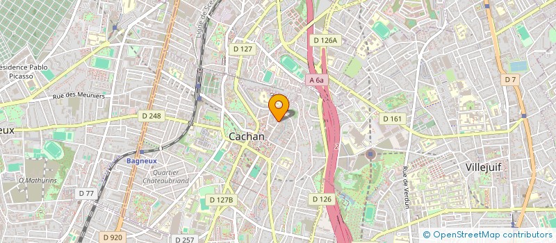 localisation de l'entreprise MONSIEUR ATEF MOUMNI  CACHAN