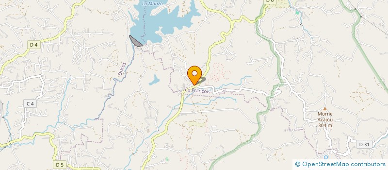 localisation de l'entreprise MONSIEUR ATHANASE POMPIERE  LE FRANCOIS