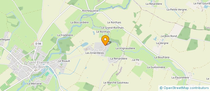 localisation de l'entreprise MONSIEUR ATHANASE TURBE  SAINT-ETIENNE-DU-BOIS