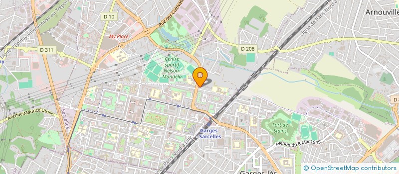 localisation de l'entreprise MONSIEUR ATHMANE NAGHMOUCHE  SARCELLES