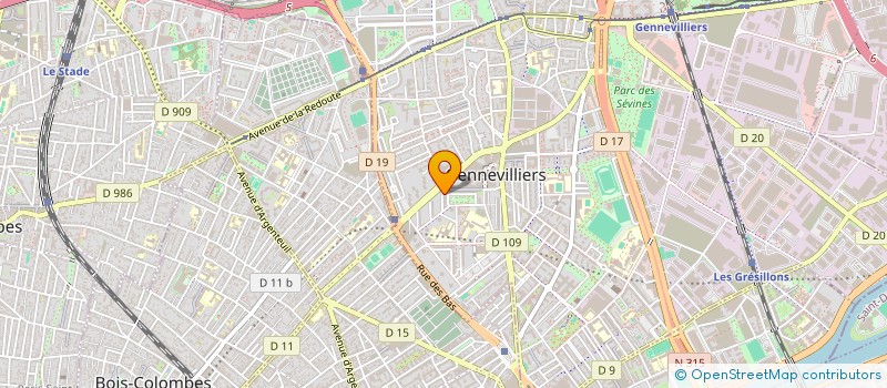 localisation de l'entreprise MONSIEUR ATHMANE SACI  GENNEVILLIERS