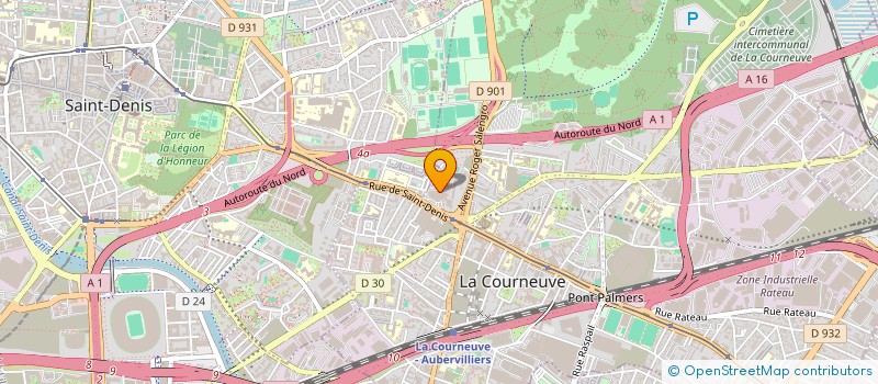 localisation de l'entreprise MONSIEUR ATIF ANWAR  LA COURNEUVE