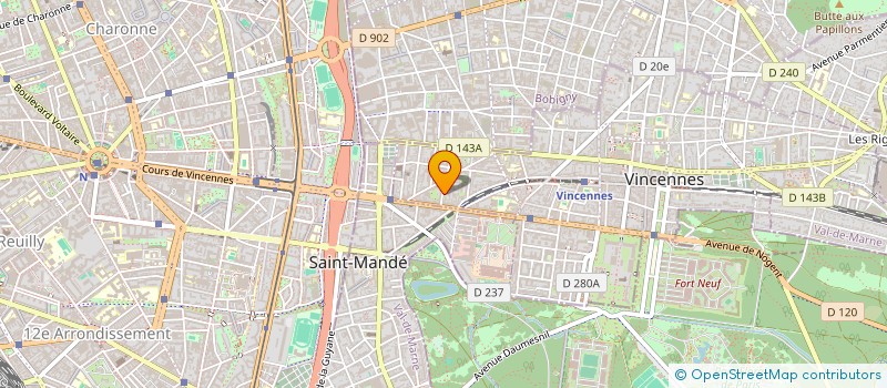 localisation de l'entreprise MONSIEUR ATILANO BRITEZ  VINCENNES