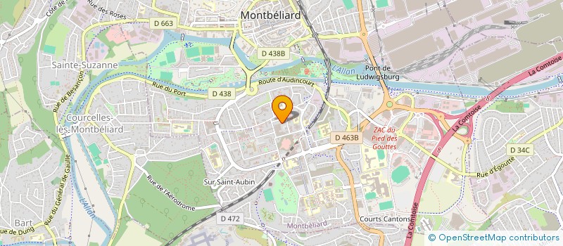 localisation de l'entreprise MONSIEUR ATIQULLAH KHAN  MONTBELIARD