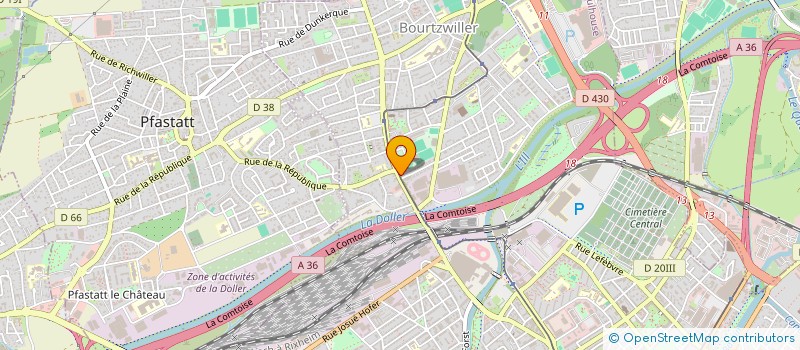 localisation de l'entreprise MONSIEUR ATIQULLAH KHWAJA  MULHOUSE