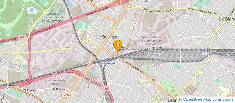 localisation de l'entreprise MONSIEUR ATMEN GUERNI à LE BOURGET