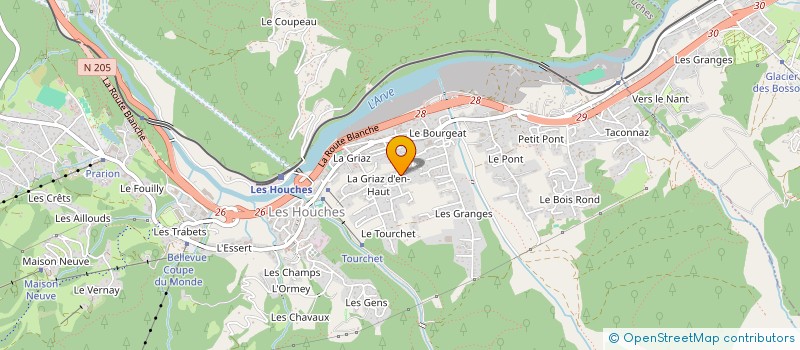 localisation de l'entreprise MONSIEUR ATONATIUH NUNEZ RAZO  LES HOUCHES