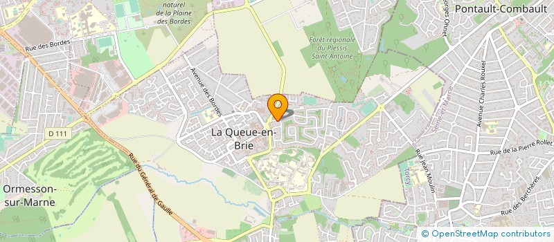 localisation de l'entreprise MONSIEUR ATTILA GUERIN DE FONT JOYEUSE  LA QUEUE-EN-BRIE