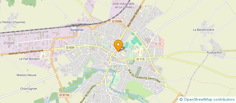 localisation de l'entreprise MONSIEUR ATTILA TURI  SURGERES