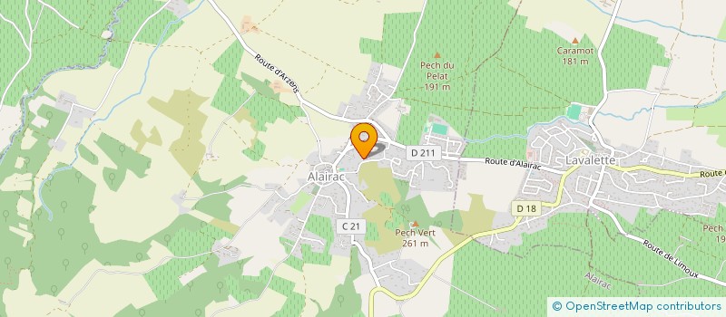 localisation de l'entreprise MONSIEUR ATTILA ZSAMBOK  ALAIRAC