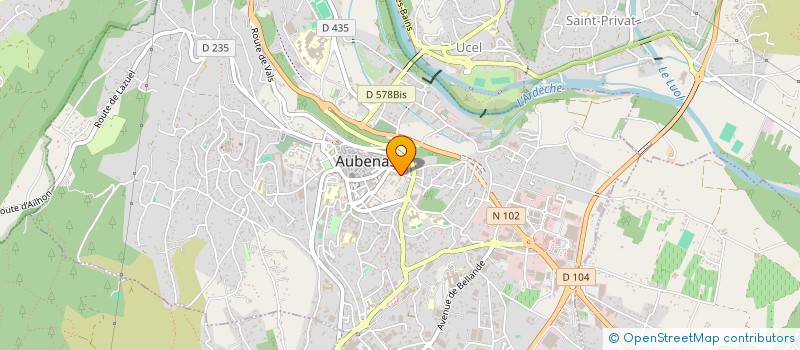 localisation de l'entreprise MONSIEUR ATTILIO DELDIN à AUBENAS