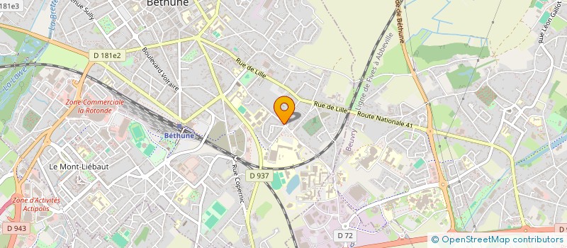 localisation de l'entreprise MONSIEUR ATTILIO LIMONGELLI à BETHUNE