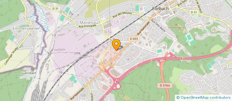 localisation de l'entreprise MONSIEUR ATTILIO PRAINO  FORBACH