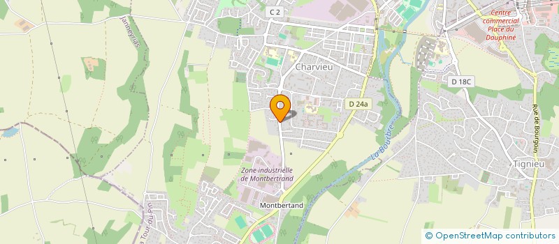 localisation de l'entreprise MONSIEUR ATTILIO VAUDO  CHARVIEU-CHAVAGNEUX