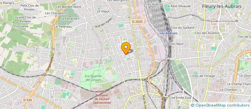 localisation de l'entreprise MONSIEUR ATTOUNGBE JEAN LOUIS KOFFI  ORLEANS