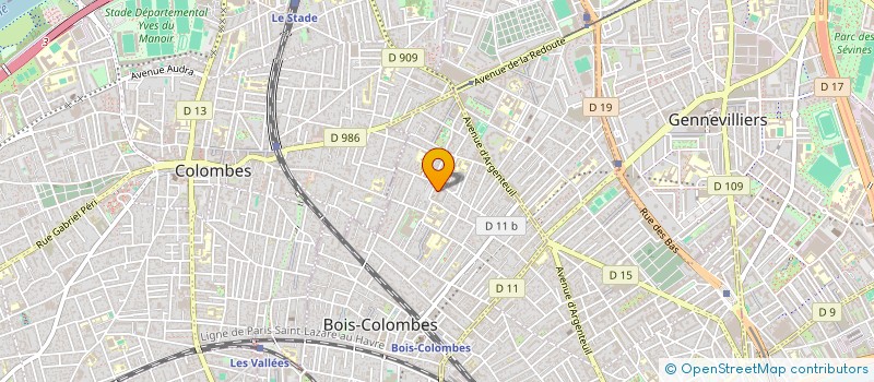 localisation de l'entreprise MONSIEUR ATTRON AHOBO à BOIS-COLOMBES