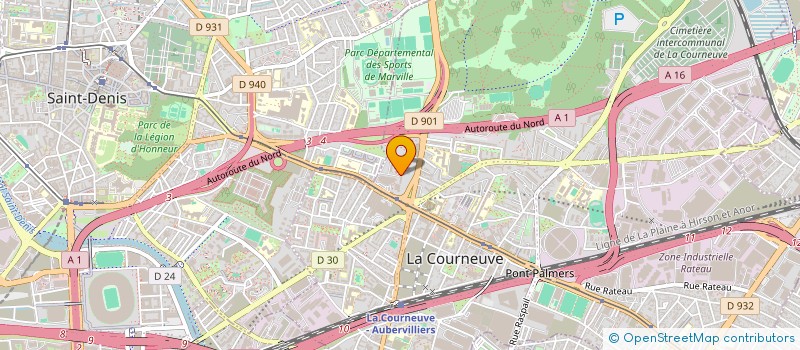 localisation de l'entreprise MONSIEUR ATUL ECON BARUA  AUBERVILLIERS