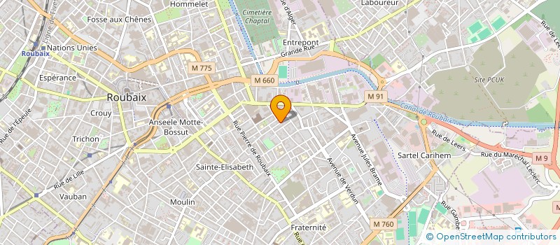 localisation de l'entreprise MONSIEUR ATUS JEAN CHARLES  ROUBAIX